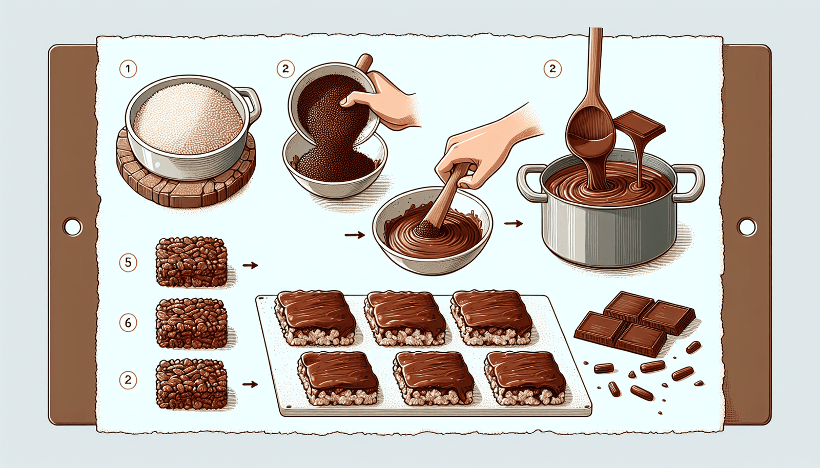 chocolate rice cakes recipe