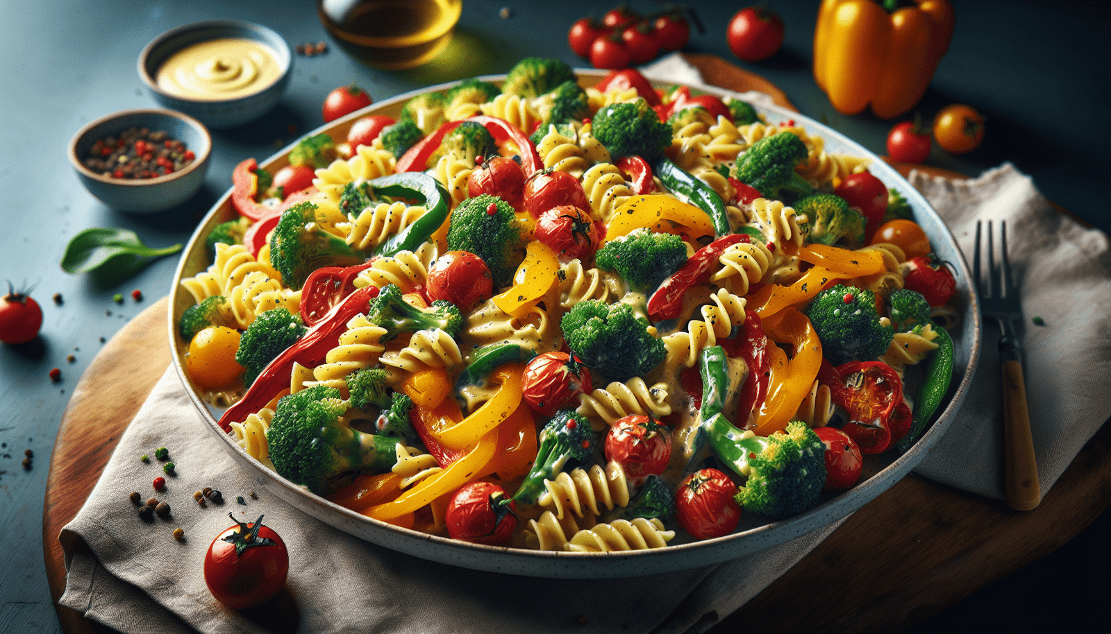 creamy veggie pasta recipe 1