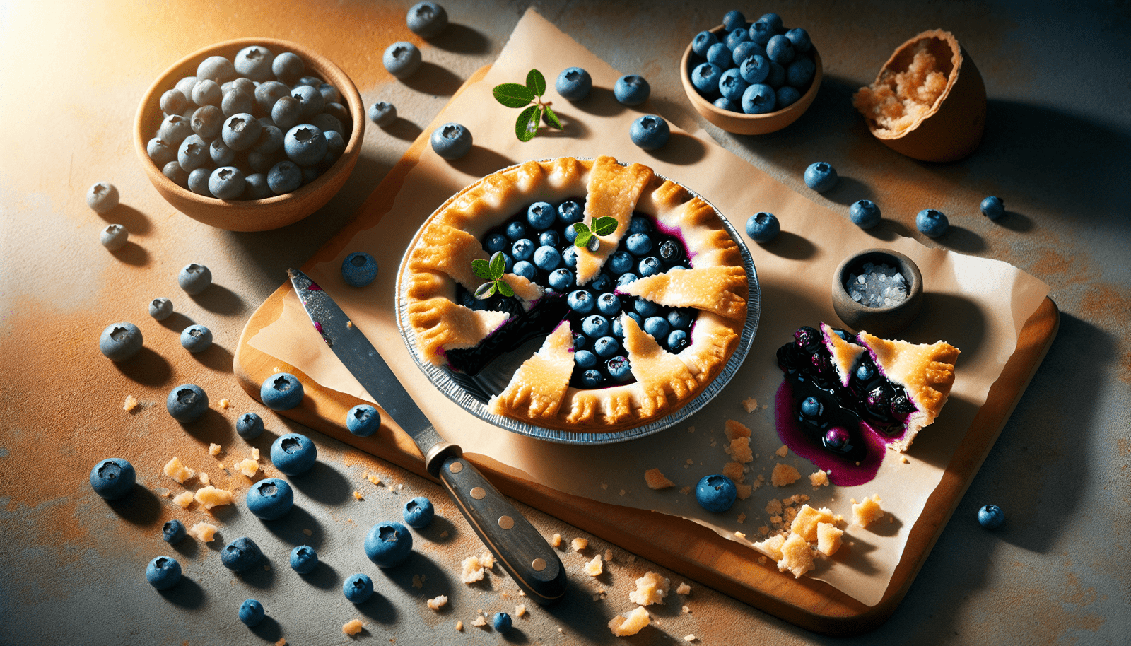 mini blueberry pies recipe