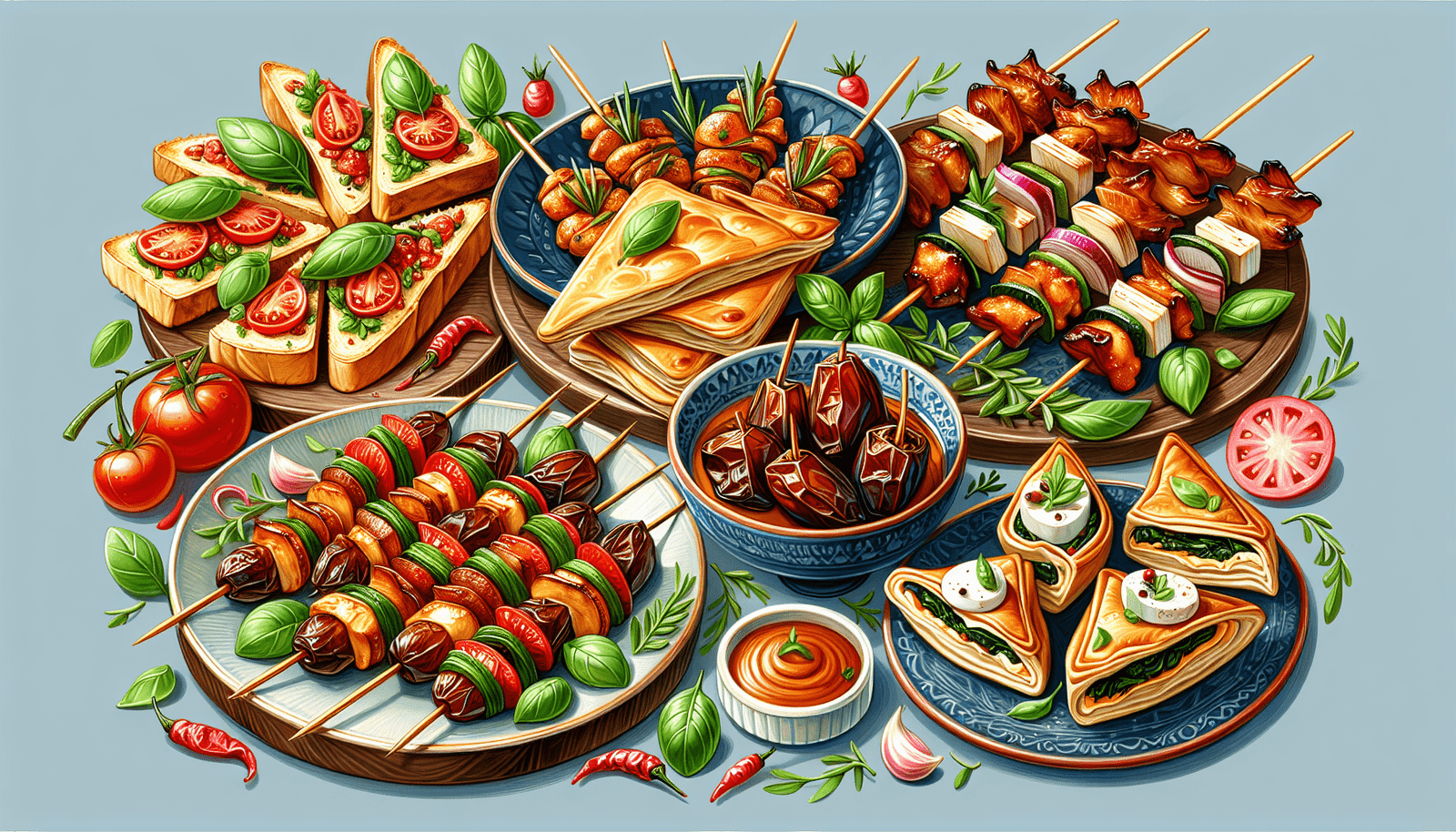 assorted appetizers 1
